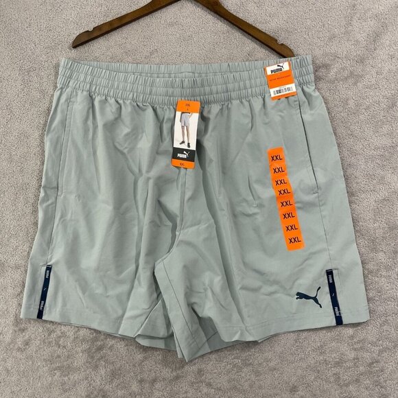 NEW Puma Men's XXL Active Woven Shorts Gray Mens Polyester/Elastane Lightweight - Picture 1 of 7